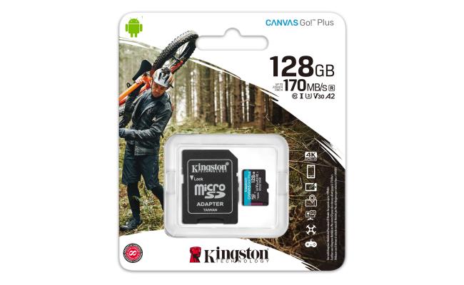Kingston microSD 128GB Canvas Go Plus